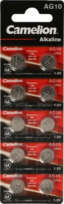 Produktbild von Camelion LR1130 Knopfzelle LR54 AG10 L1131 189 V10GA 389 390 1,5V Batterien 10er Blister