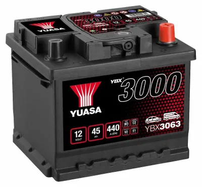 Produktbild von YUASA YBX3000 Starterbatterie 12V 45Ah 440A/EN LB1 Batterie