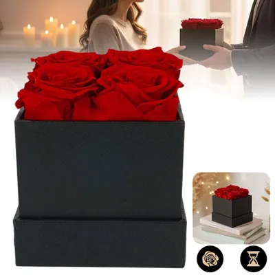 Image de Rose éternelle Cadeaux pour femmes - Cadeaux pour maman Cadeaux pour petite amie Cadeaux pour femmes Cadeau pour femme Noël Fête des mères Saint-Valentin Boîte à roses Infinity Conservées