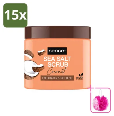 Produktbild von 15 x Sence Coconut Bodyscrub - Pflegend - 500 g - Sparpackung - 15 Stücke
