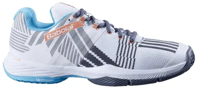 Image de Chaussures de padel Babolat Sensa Padel-Tennis, blanc/bleu/orange 31S23757-1085, pointure : 42 EU