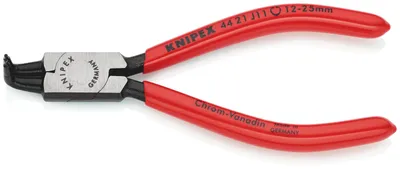 Produktbild von Knipex 44 21 J11, Sicherungsringzange, Chrom-Vanadium-Stahl, Kunststoff, Rot, 130 mm, 88 g