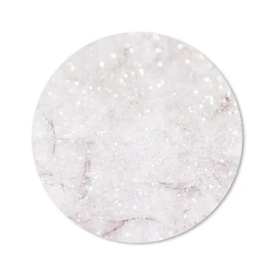 Produktbild von MuchoWow® Mauspad Mousepad Marmor - Weiß - Glitter 20x20 cm - Mousepads - Maus Mat - Pad - Mausunterlage - Schreibtischmatte