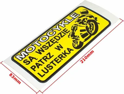 Obrázek produktu pro Nálepky Motocykly Jsou Všude 0058 Kat E
