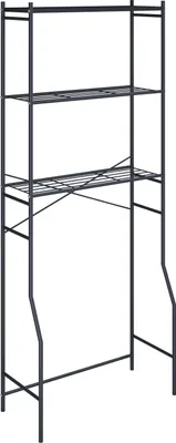 Immagine prodotto di Cremagliera in metallo per lavatrici | Portabiancheria a risparmio di spazio | Dimensioni: H. 160 x W. 68 x T.25 cm – Tubas M