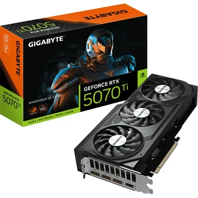 Image de Gigabyte GeForce RTX 5070 Ti Windforce OC V2 16GB GDDR7