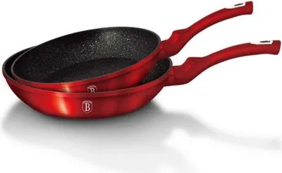Produktbild von 2Er Set Berlinger Haus Bh-1612 Burgunder Granit Bratpfannen