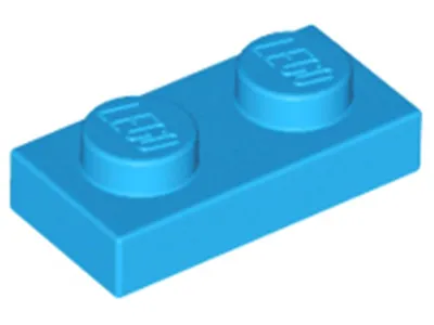 Immagine prodotto di Lego® 10x 1x2 piastre 3023 - Piastra Dunkles Azurblau - Azzurro Scuro