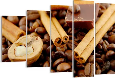 Produktbild von Bild auf Leinwand - Leinwandbild - Gerösteter Kaffee Aroma Schokolade - 150x100cm - Wand Bild - Wanddeko - Leinwanddruck - Bilder - Kunstdruck - Leinwand bilder - Wandkunst - EG150x100-0394