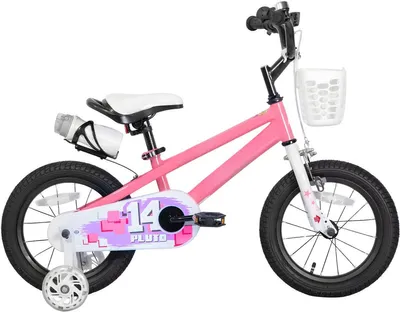 Produktbild von Kinderfahrrad 35 cm – 3–5 Jahre – Mit leuchtenden Stützrädern – Lila Mädchen & Jungen Fahrrad