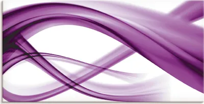 Produktbild von ARTland Leinwandbild Abstrakte Komposition (violett) Größe: 60x30 cm