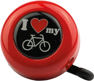Produktbild von Reich Reich Motivglocke 55 Mm I Love My Bike Rot
