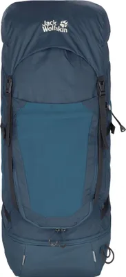 Produktbild von Jack Wolfskin Highland Trail, Oben, Blau, Männlich, Polyamid, Polyester, Untere Tasche, Fronttasche, 55 l