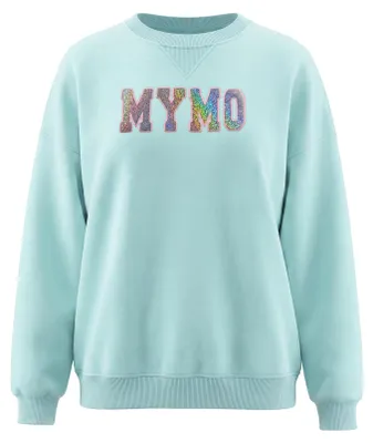Produktbild von Damen Sweatshirt blau Größe L mit klassischem Rundhalsausschnitt, reguläre Passform