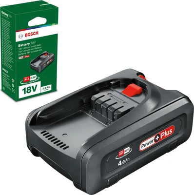 Obrázok produktu pre Bosch PBA 18V 4.0Ah PowerPlus, Batérie, Lithium-ion (Li-ion), 4 Ah, 18 V, Bosch, Čierna