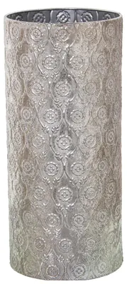 Schirmständer aus Metall, Silber, 20 x 43 cm