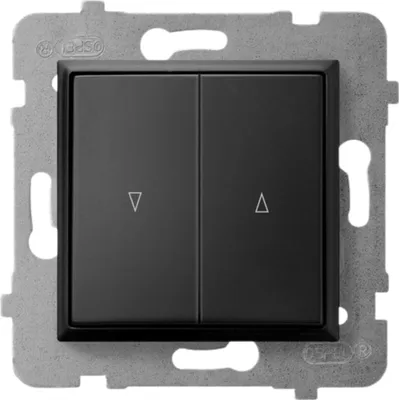 Zdjęcie produktu dla Ospel ŁP-7UB/m/33, Czarny, IP20, 250 V, 10 A, 71 mm, 40 mm