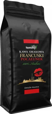 Image de Grains de café aromatisés 1 kg 100 % Arabica FRENCH KISS Fraîchement torréfiés