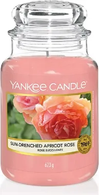 Produktbild von Yankee Candle Sun-Drenched Apricot Rose Duftkerze im Glas 623g Fruchtiger Duft