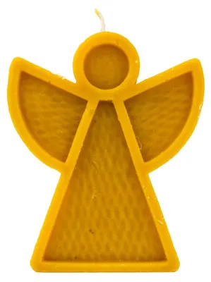 Image de Bougie Ange. Fabriquée à 100% en cire d'abeille naturelle