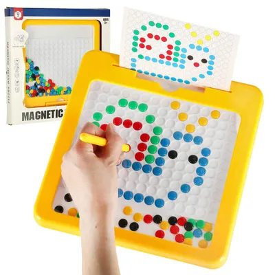 Obrázek produktu pro Creative Corner Magnetická tabule montessori tečky žlutá