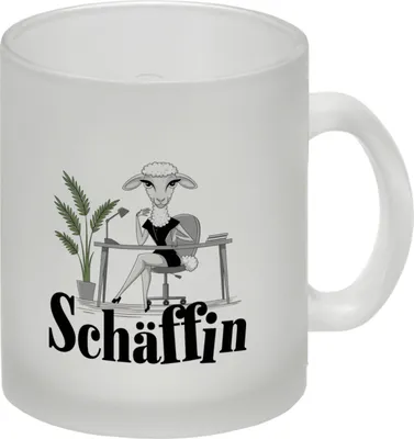 Produktbild von Schäffin Glas Tasse für die Chefin im Büro