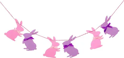 Produktbild von Oblique Unique Hasen Girlande Osterhasen Kaninchen Ostern Kinderzimmer Kinder Geburtstag Deko