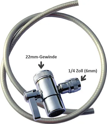 Produktbild von Umschaltventil mit Silikonschlauch