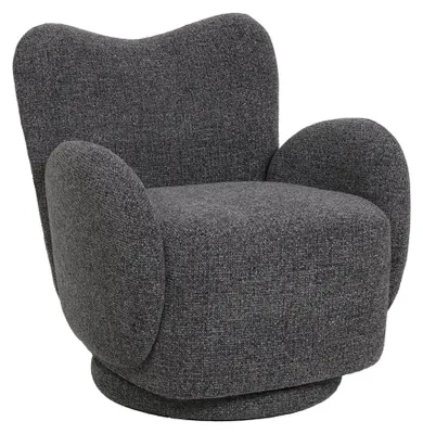 Produktbild von Drehsessel Verona Polstersessel Loungesessel Webstoff Dunkelgrau