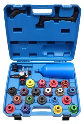 Produktbild von Öl Einfülltrichter Set - 24-teiliges Trichter Set - Mit Verlängerungsschlauch - Ölwechsel Zubehör - Einfülltrichter für Motoröl und Auto