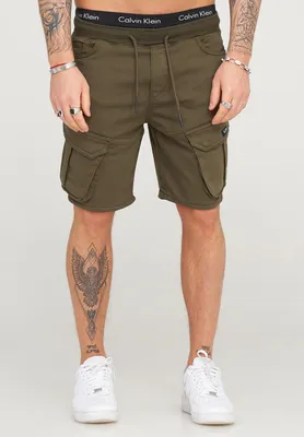 Produktbild von behype. Herren Cargoshorts Kurze Hose für Herren im Regular-Fit Mit Gummibund & Tunnelzug - Sommer-Shorts Bermuda