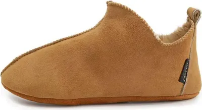 Produktbild von Lammfell Hausschuhe - BALI - Schuhgröße: EUR 43 | Farbe: Cognac