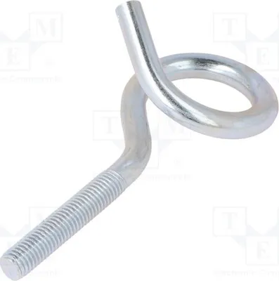 Produktbild von 1x Haken  Zink L. Gewinde: 50mm L. ges: 120mm HOH10120 Schraubenbolzen Ring-