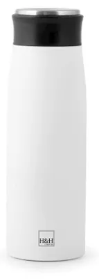 Obrázek produktu pro Termoska H&h z nerezové oceli 18/10 bílá lt 0.45