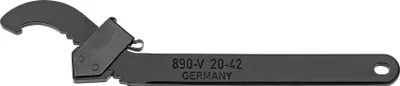 Produktbild von Elora Verstellbarer Hakenschlüssel mit Nase, 45-90 mm ELORA-890-V 45-90
