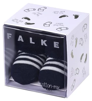 Produktbild von FALKE Unisex Baby Socken Erstlingsringel B SO Baumwolle einfarbig 1 Paar, Blau (