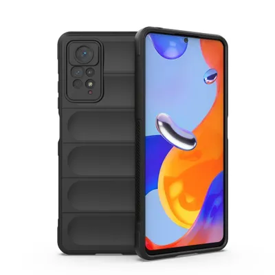 Produktbild von Hülle für Xiaomi Handyhülle Outdoor Case Handy Tasche Silikon Back Cover Bumper Schwarz Redmi Note 12 Pro 4G
