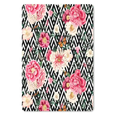 Produktbild von MuchoWow® Mauspad Mousepad Blumen - Muster - Abstrakt 18x27 cm - Mousepads - Maus Mat - Pad - Mausunterlage