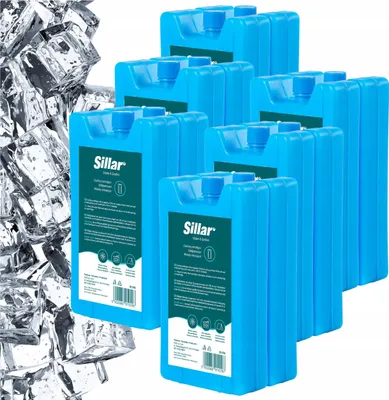 Produktbild von Sillar Kühlakku Set 12× 350 ml – Kühlpacks für Kühltasche & Kühlbox – Kühlelemente bis 12h Kühlung