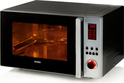 Obrázek produktu pro Domo DO24201C, Pracovní deska, Kombinovaná mikrovlnná trouba, 42 l, 1000 W, Vestavěný displej, Knoflíky, Otočné