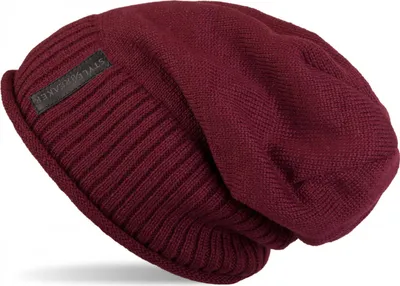 Produktbild von styleBREAKER Uni Beanie Mütze mit Fleece Innenfutter und Label | Warme Winter Strickmütze aus Feinstrick | Elastische Longbeanie für Damen und Herren