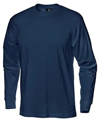 Produktbild von Sir Safety SIRFLEX Herren Langarm-Arbeits-T-Shirt aus 100% Baumwolle, M, Dunkelblau
