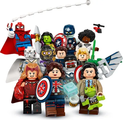 Produktbild von LEGO 71031 Minifiguren Marvel Studios Superhelden Bauspielzeug 1/12 Sammelfiguren kreative Geschenkidee für Jungen und Mädchen ab 5 Jahren (1 Stück - Stil per Zufall ausgewählt)