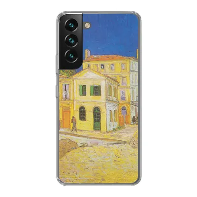 Produktbild von MuchoWow® Handyhülle Schutzhülle Hülle für Samsung Galaxy S22 Das gelbe Haus - Vincent van Gogh Silikon Softcase Handy Hülle - Mobiltelefonhülle