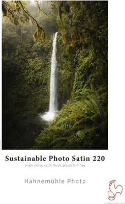 Immagine prodotto di Hahnemühle Sustainable Photo Satin 220, carta satinata, carta artistica, 220 g/m², 25 fogli