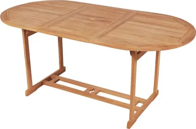 Image de Table de jardin 180x90x75 cm Bois de teck solide
