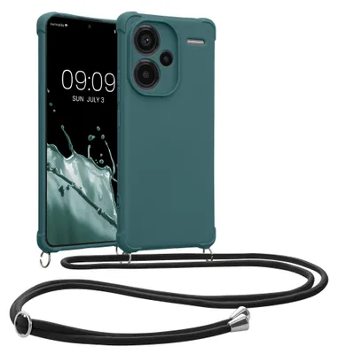 Produktbild von kwmobile Necklace Case kompatibel mit Xiaomi Redmi Note 13 Pro+ 5G / Redmi Note 13 Pro Plus 5G Hülle - Cover mit Kordel zum Umhängen - Silikon