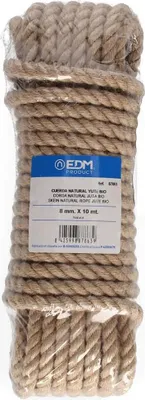 Imagen del producto de Hilo trenzado EDM de 10 metros, hecho de yute