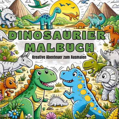 Produktbild von Dinosaurier Malbuch für Kinder ab 4 Jahre