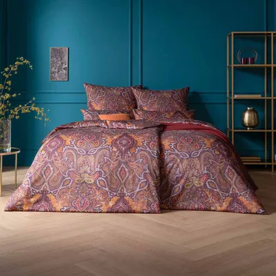 Produktbild von Estella Mako-Satin Bettwäsche 135x200 Fernanda abendrot Paisley Orient 7952-395